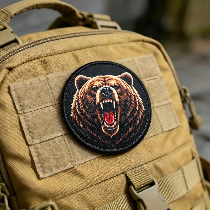 Roaring Grizzly Bear Morale Ba - Urban Backpack Tactical 评论和价格