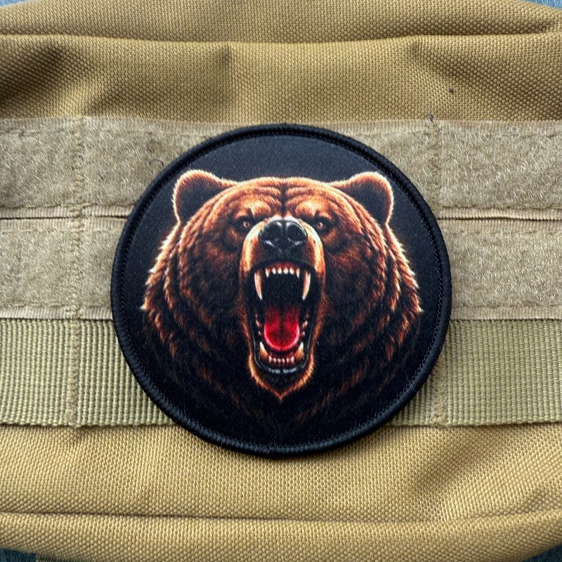 Roaring Grizzly Bear Morale Ba - Urban Backpack Tactical 评论和价格