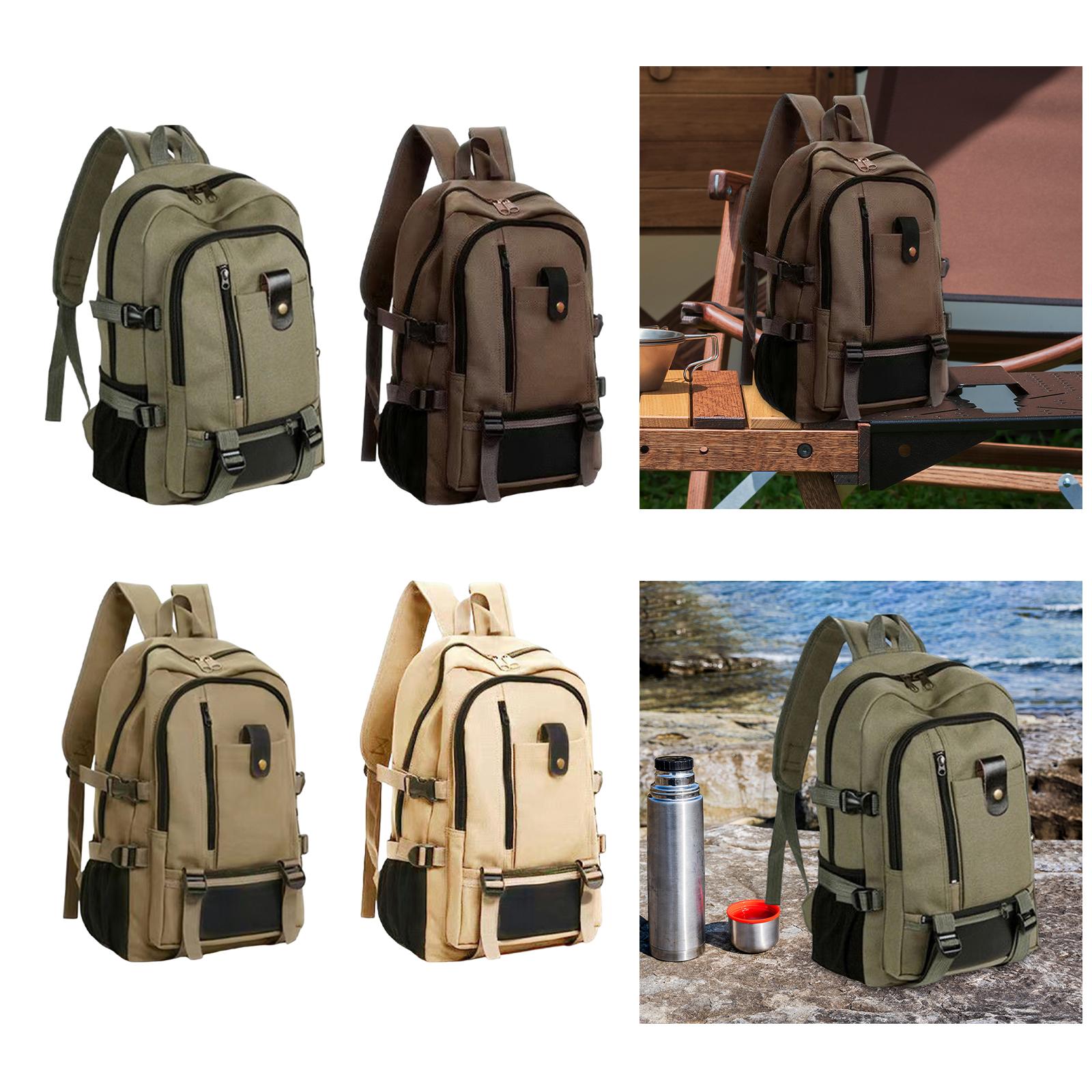 Large Canvas Travel Backpack L - Canvas Backpack Casual 评论和价格